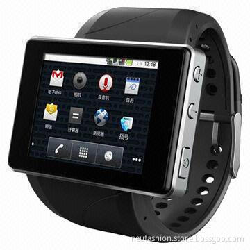 Android Watch Phone, Thinnest Cell Phone, Android 4.0 OS, Multiple Touch